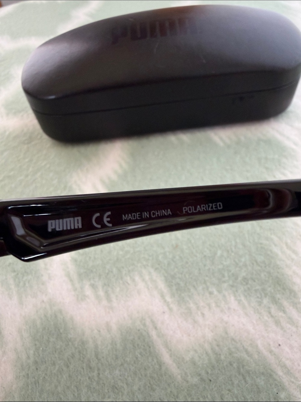 PUMA Black Sport Polarized Sunglasses with Matching Protective Case PE0041SCOS - Picture 7 of 10